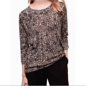 Aritzia Wilfred Balzac Leopard print sweater XS